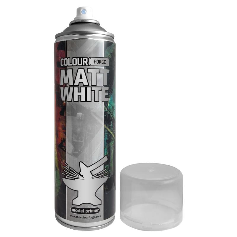 Colour Forge Spray Paint: Matt White (500ml) - 0
