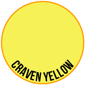 Craven Yellow Paint - Two Thin Coats