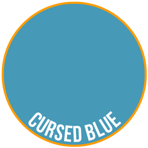 Cursed Blue Paint - Two Thin Coats