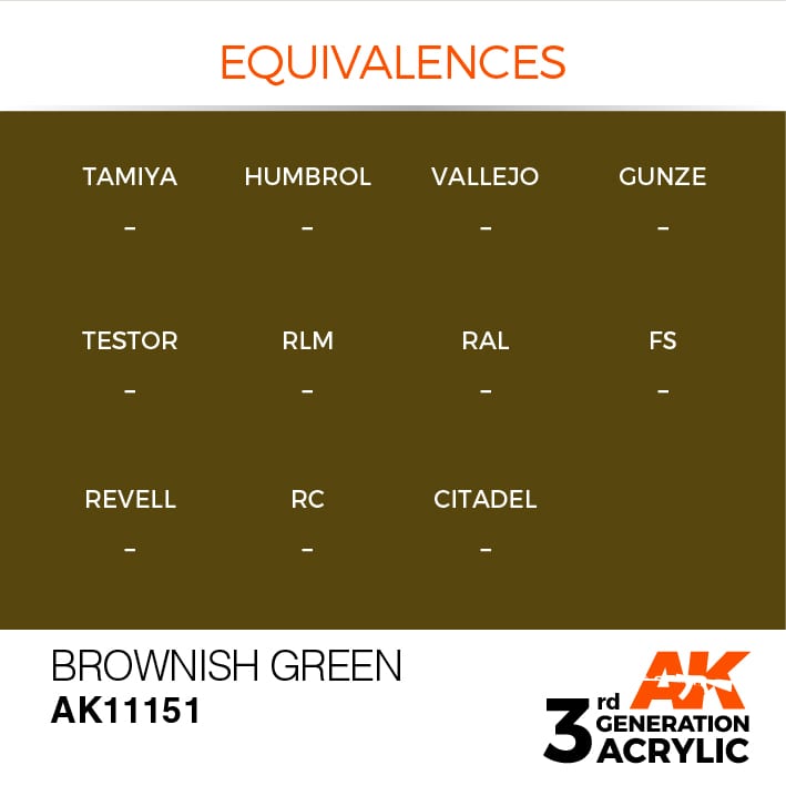 AK Interactive 3g Brownish Green 17ml