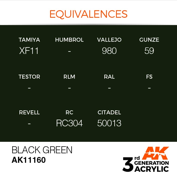 AK Interactive 3g Black Green 17ml
