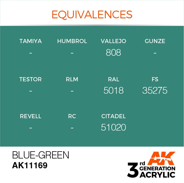 AK Interactive 3g Blue-Green 17ml