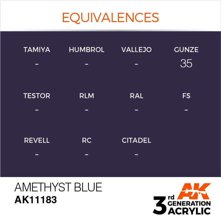 AK Interactive 3g Amethyst Blue 17ml