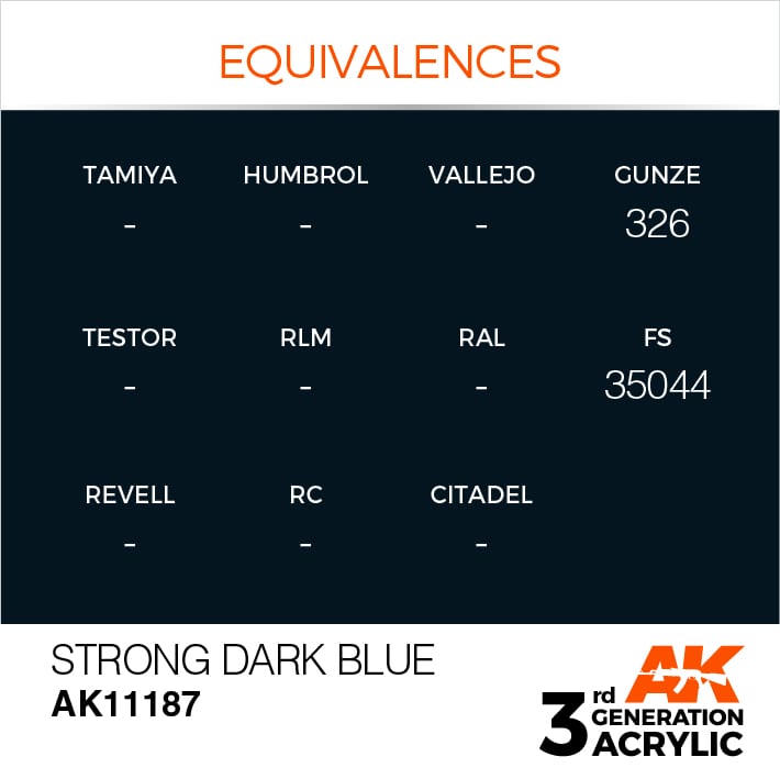 AK Interactive 3g Strong Dark Blue 17ml