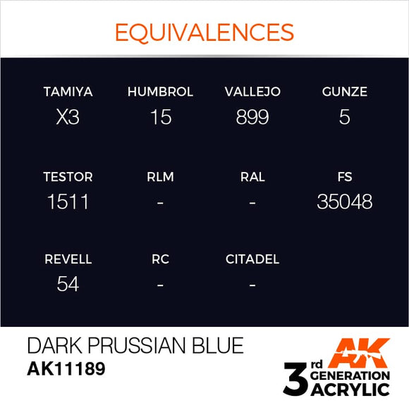 AK Interactive 3g Dark Prussian Blue 17ml