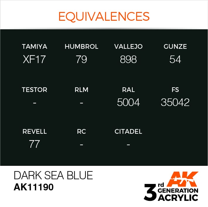 AK Interactive 3g Dark Sea Blue 17ml