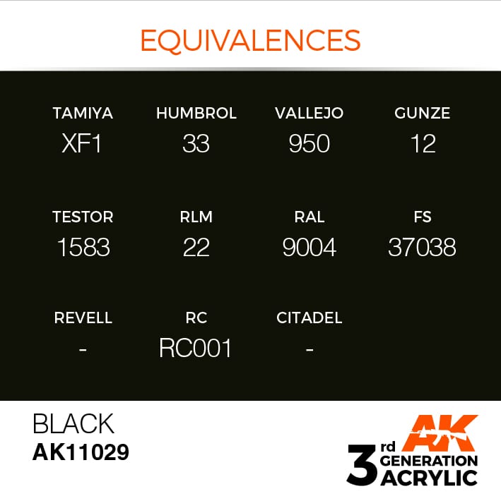 AK Interactive 3g Black 17ml