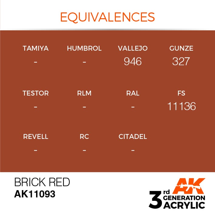 AK Interactive 3g Brick Red 17ml