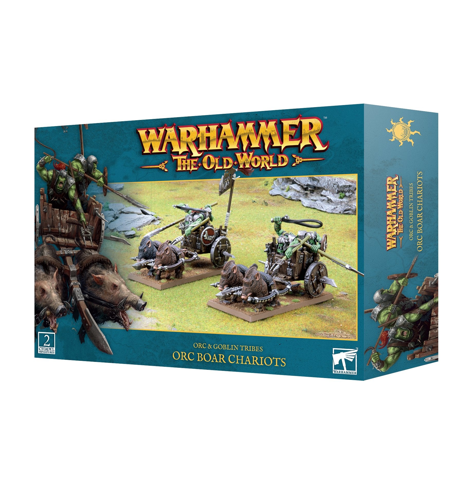 Orc & Goblin Tribes: Orc Boar Chariots - Warhammer The Old World