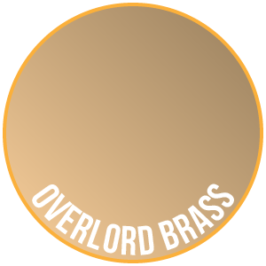 Overlord Brass Paint - Two Thin Coats