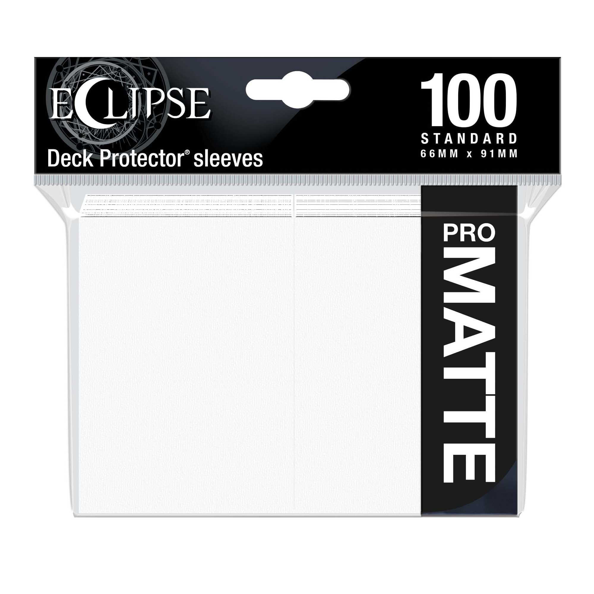 Eclipse Matte Standard Card Sleeves (100) Arctic White