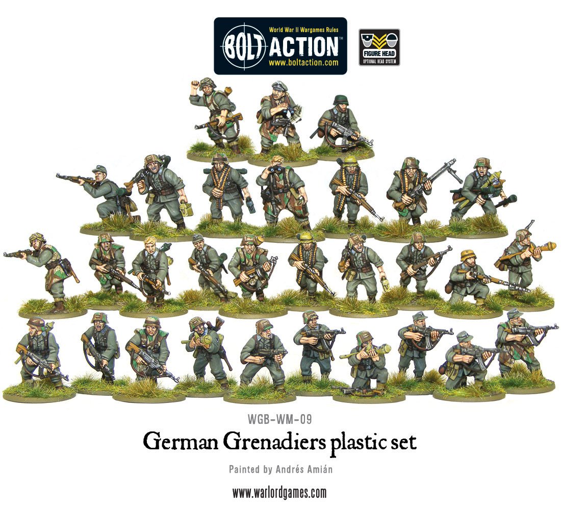 German Grenadiers Plastic Box Set - Bolt Action