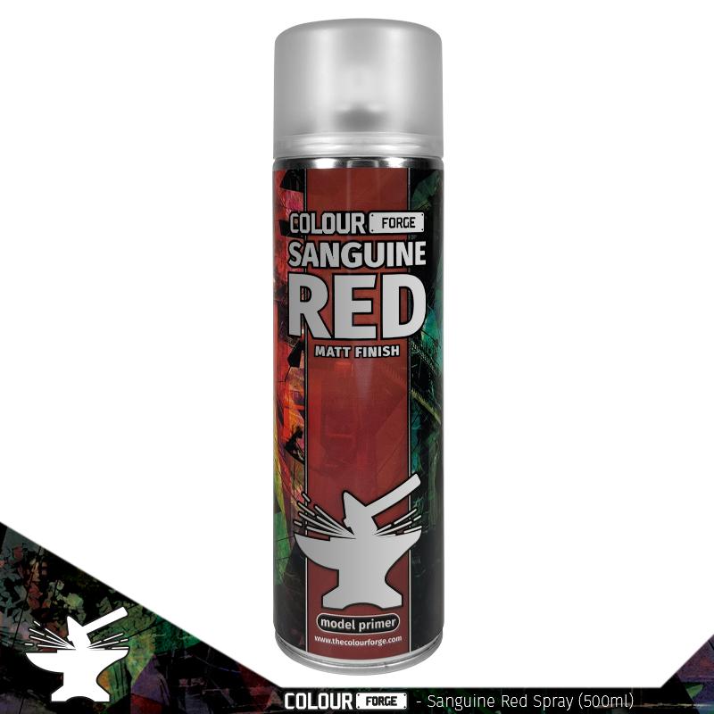 Colour Forge Spray Paint: Sanguine Red (500ml)