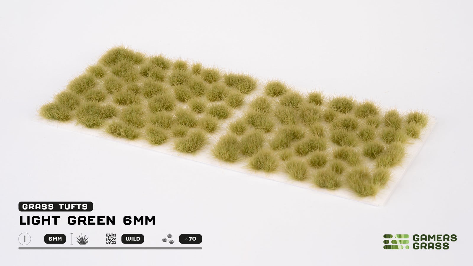Light Green 6mm Tufts (Wild) - Gamers Grass