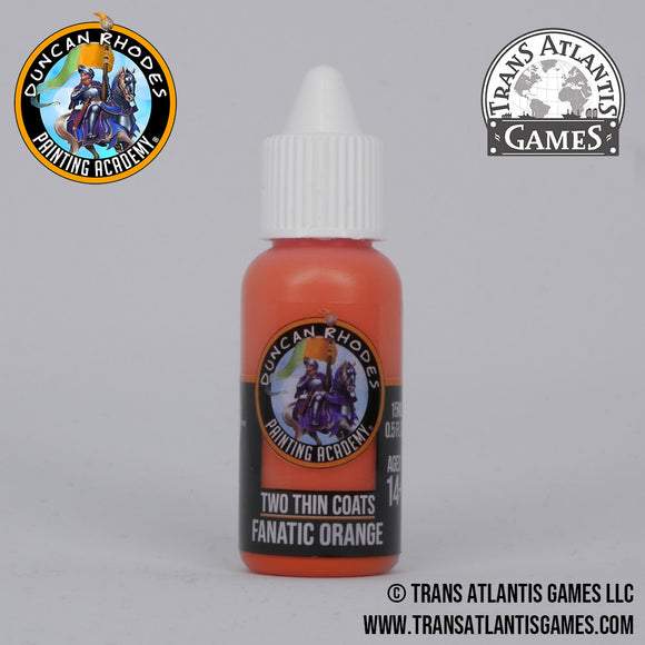 Fanatic Orange Paint - Two Thin Coats