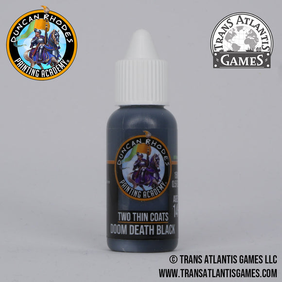 Doom Death Black Paint - Two Thin Coats