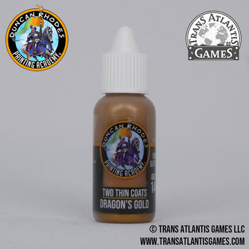 Dragon's Gold Paint - Two Thin Coats