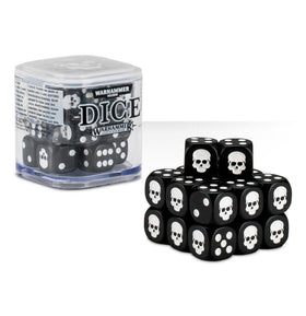 Warhammer 12mm Dice Cube - 20 Dice - Black