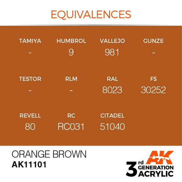 AK Interactive 3g Orange Brown 17ml
