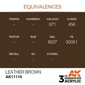 AK Interactive 3g Leather Brown 17ml