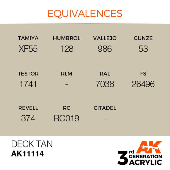 AK Interactive 3g Deck Tan 17ml
