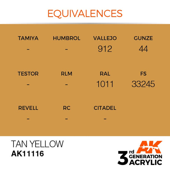 AK Interactive 3g Tan Yellow 17ml