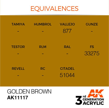 AK Interactive 3g Golden Brown 17ml