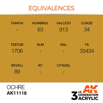 AK Interactive 3g Ocher 17ml