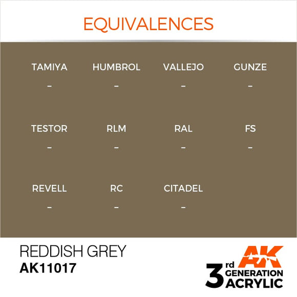 AK Interactive 3g Reddish Grey 17ml