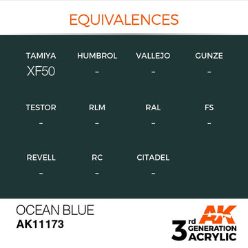AK Interactive 3g Ocean Blue 17ml
