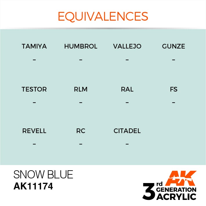 AK Interactive 3g Snow Blue 17ml