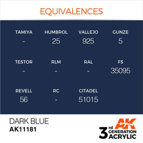AK Interactive 3g Dark Blue 17ml