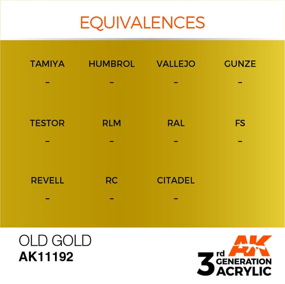 AK Interactive 3g Old Gold 17ml