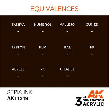 AK Interactive 3g Sepia Ink 17ml