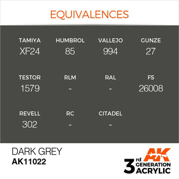 AK Interactive 3g Dark Grey 17ml