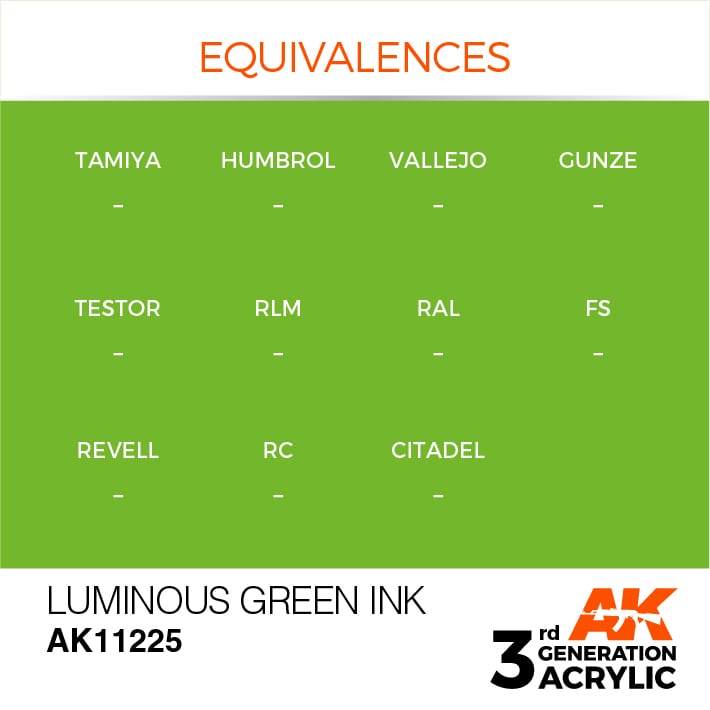 AK Interactive 3g Luminous Green Ink 17ml