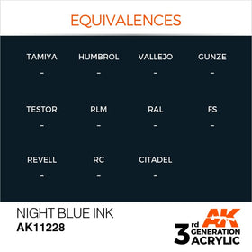 AK Interactive 3g Night Blue Ink 17ml
