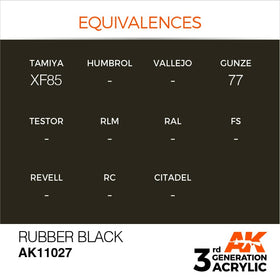 AK Interactive 3g Rubber Black 17ml
