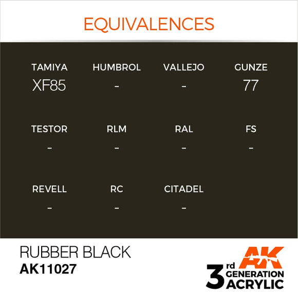 AK Interactive 3g Rubber Black 17ml