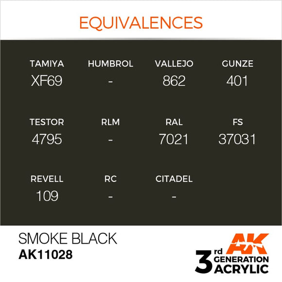 AK Interactive 3g Smoke Black 17ml