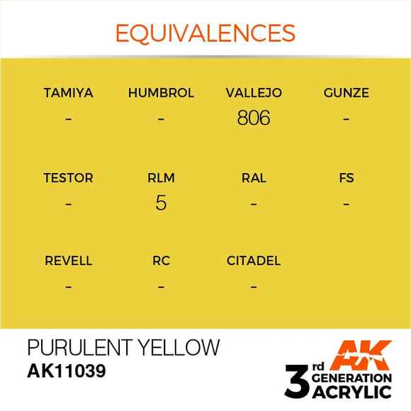 AK Interactive 3g Purulent Yellow 17ml