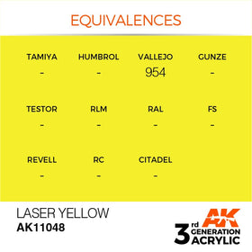 AK Interactive 3g Laser Yellow 17ml