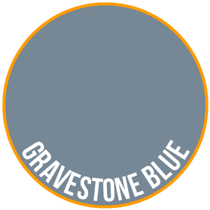 Gravestone Blue Paint - Two Thin Coats