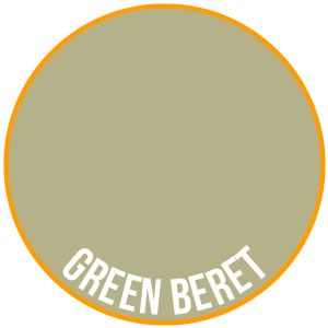Green Beret Paint - Two Thin Coats