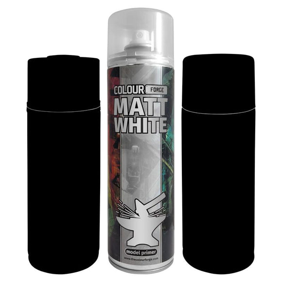 Colour Forge Spray Paint: Matt White (500ml)