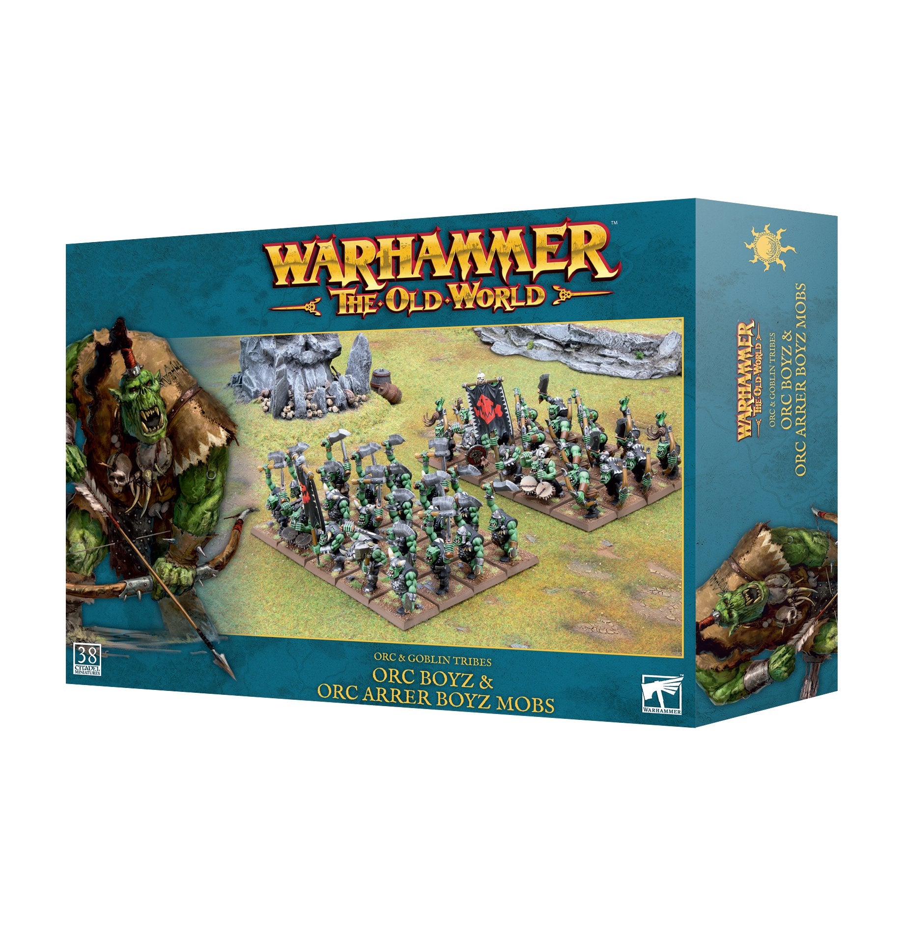 Orc & Goblin Tribes:  Orc Boyz & Orc Arrer Boyz Mobs - Warhammer The Old World