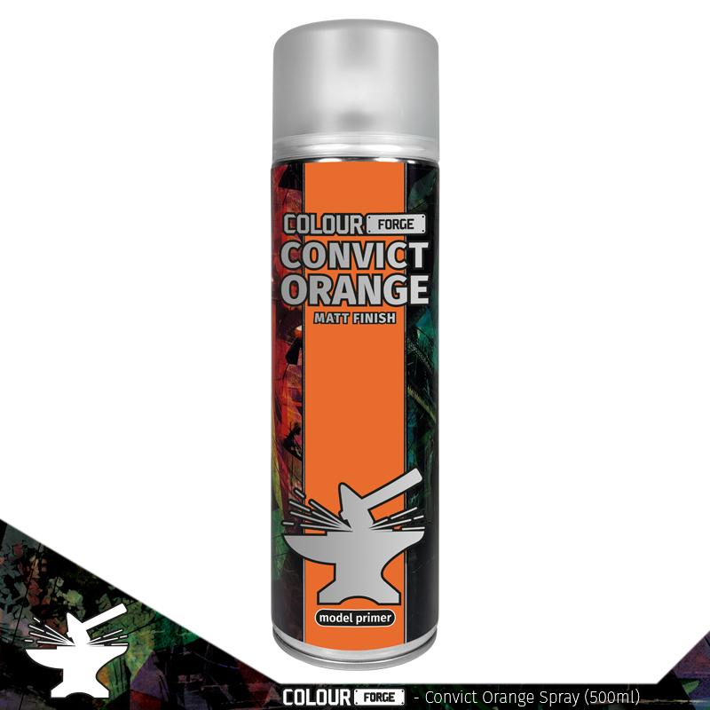 Colour Forge Spray Paint: Convict Orange (500ml)