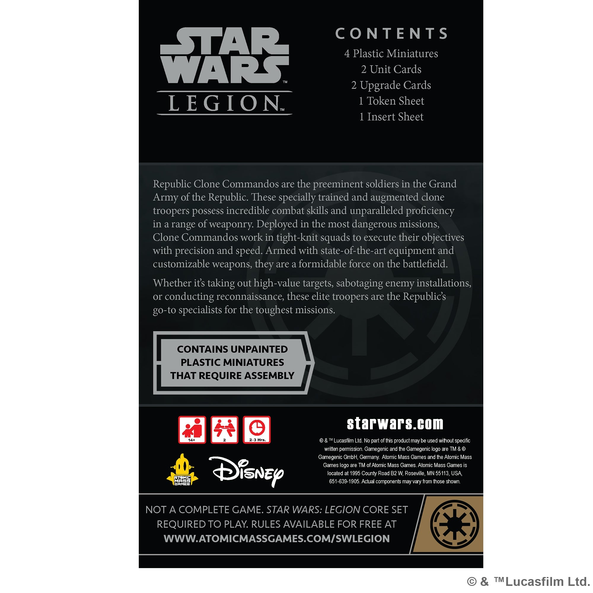 Star Wars Legion: Republic Clone Commandos Expansion Pack