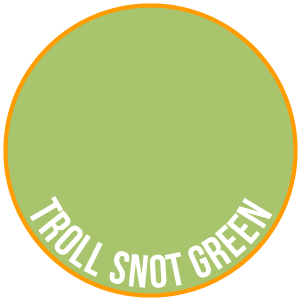 Troll Snot Green Paint - Two Thin Coats