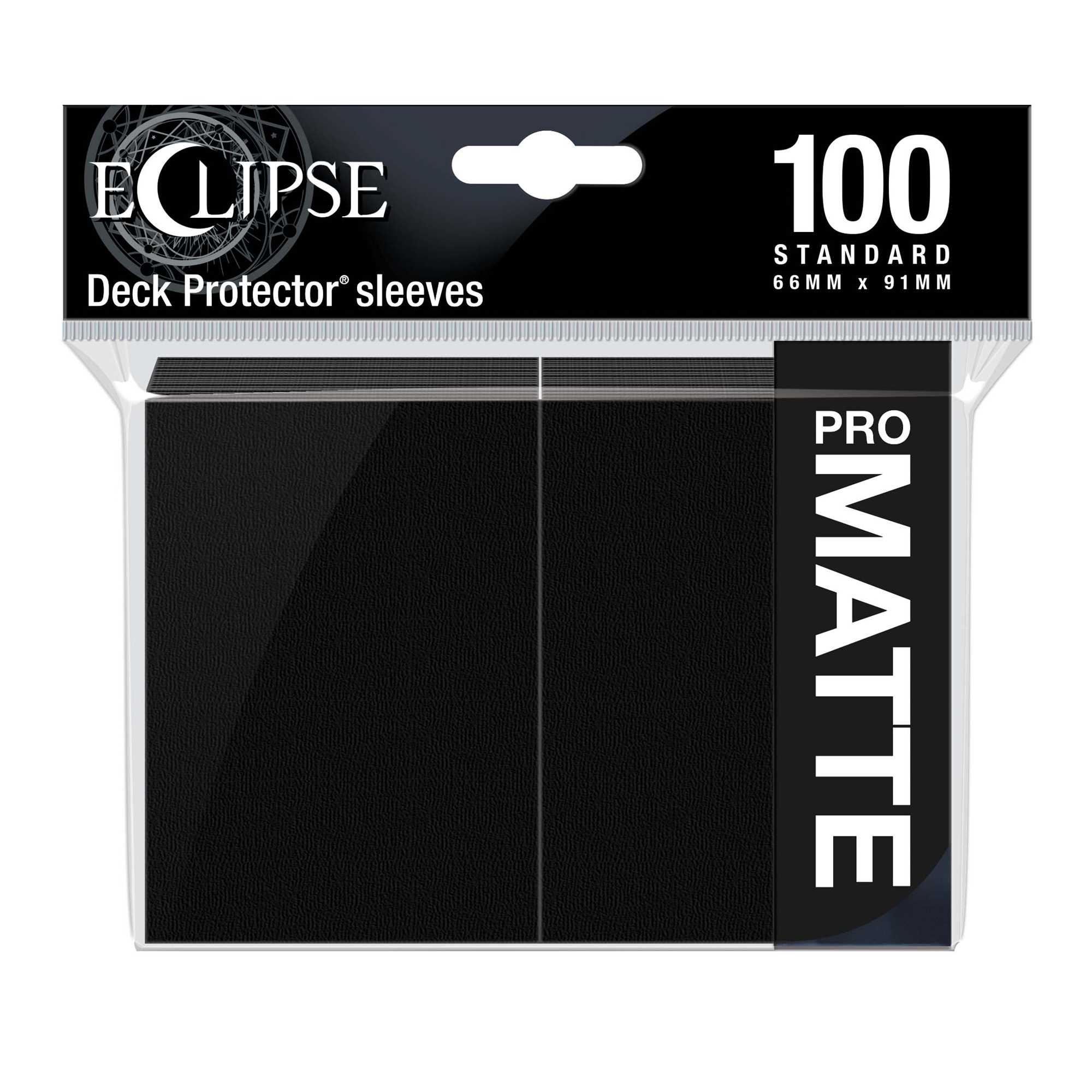 Eclipse Matte Standard Card Sleeves (100) Jet Black - Ultra Pro
